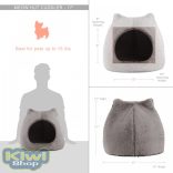 Meow Hut Fur barlang, szürke