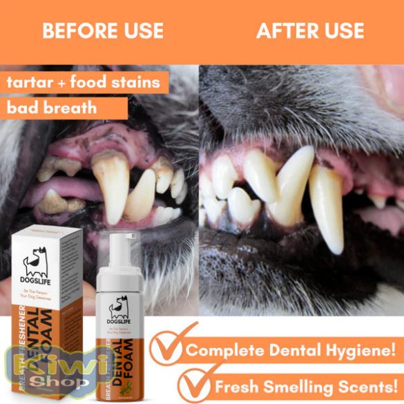 Fogtisztító hab kutyáknak