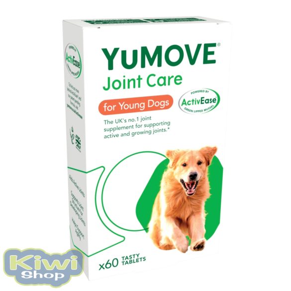 YuMOVE Young & Active – 60 db Hármas porc- és ízületvédő hatás fiatal és aktív kutyák számára.