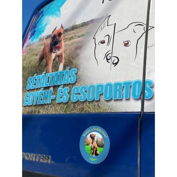 EGYEDI kutya a fedélzeten autós matrica