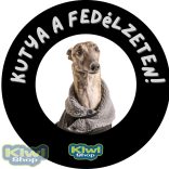 EGYEDI kutya a fedélzeten autós matrica