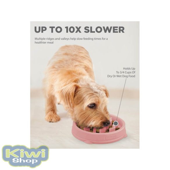 Fun Feeder Slo Bowl S, pink evéslassító tál