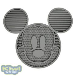 MICKEY EGÉR FORMÁJÚ LICK MAT, SZÜRKE