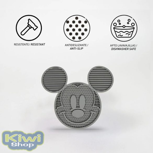 MICKEY EGÉR FORMÁJÚ LICK MAT, SZÜRKE