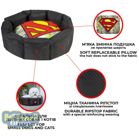 Waudog Superman fekhely 59x49x20