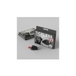 Vegyszermentes ultrahangos kullancs- és bolhariasztó medál kutyáknak és macskáknak, TICKLESS - fekete