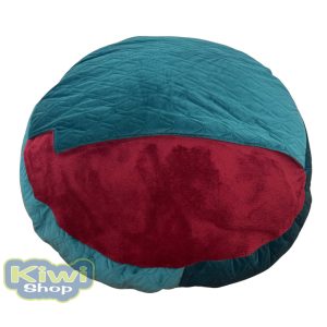 Kiwi Pet's exkluzív bebújós fekhely olajzöld-bordó 80cm 