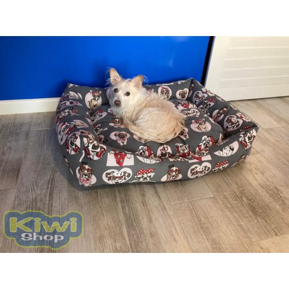 Kiwi Pet's red dogs kutyafekhely 85x70cm