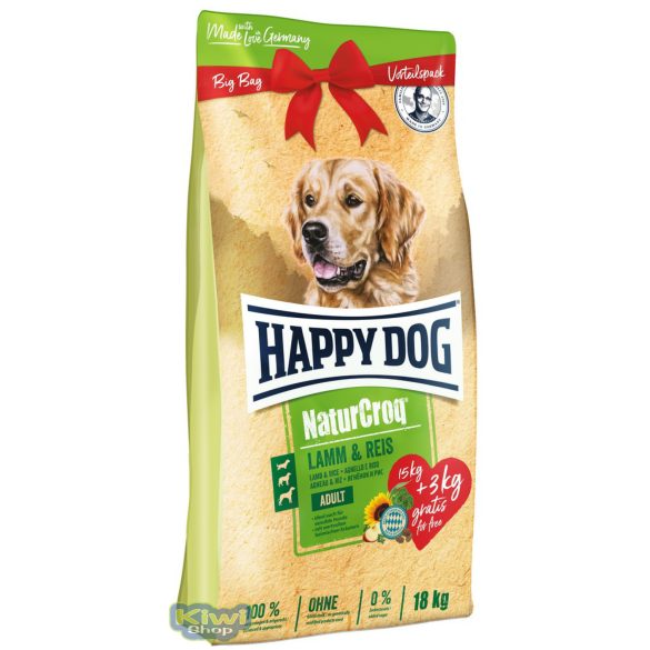 Happy Dog Natur Croq Bárány 15+3kg gratis