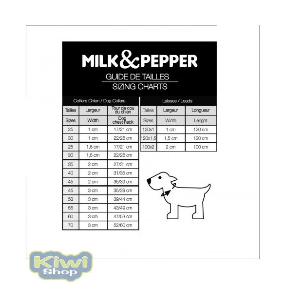 Milk&Pepper Prague nyakörv 30x1,5cm