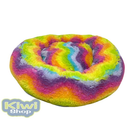 Kiwi Pet's szivárvány donut fekhely 50cm