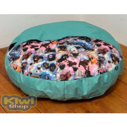   Kiwi Pet's strong bebújós fekhely színes tacskós 80cm