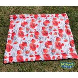 Kiwi Pet's LIMITÁLT nyári vízlepergetős fekhely pipacsos 2 méretben