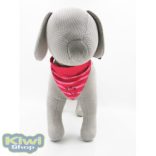 Tappancsos-csíkos kendős nyakörv pink