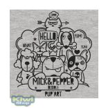 Milk&Pepper Doodle Grey T-shirt