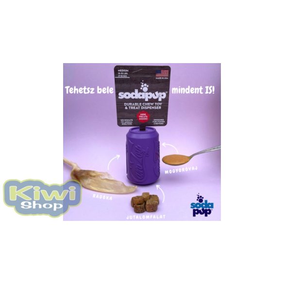 SodaPup® Kanna M - méreganyagmentes kutyajáték