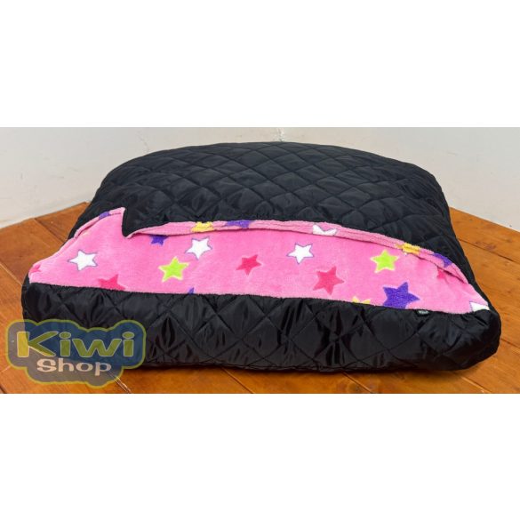 Kiwi Pet's rózsaszín csillagos szögeletes bebújós 75x55cm