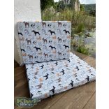 Kiwi Pet's vízlepergetős párna grey dogs 60x50cm