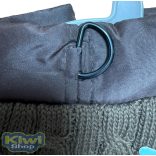 Vízlepergetős bélelt kabát, kötött betéttel