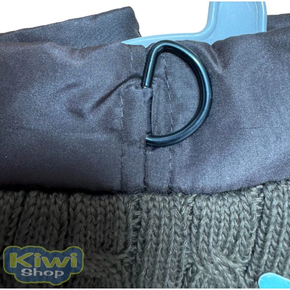 Vízlepergetős bélelt kabát, kötött betéttel