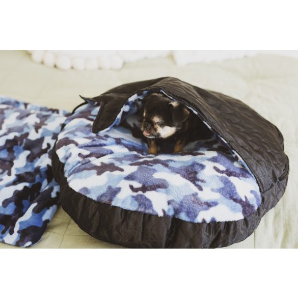 Kiwi Pet's Blue Military bebújós fekhelyek