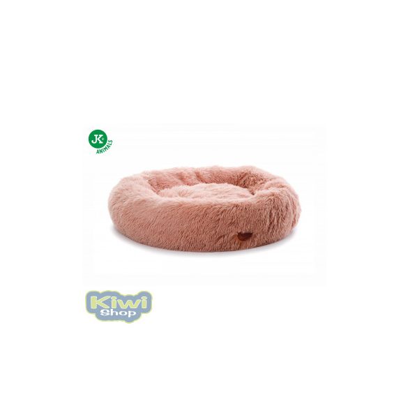 Szőrös donut fekhely 60cm rózsaszín