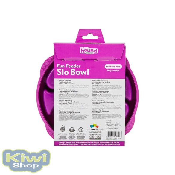 Fun Feeder Slo Bowl L, Lila evéslassító tál