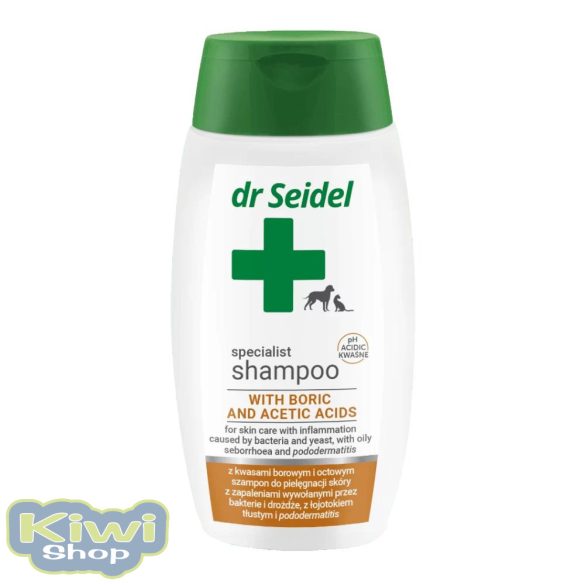 Dr Seidel sampon bór- és ecetsavval kutyáknak és cicáknak 220ml