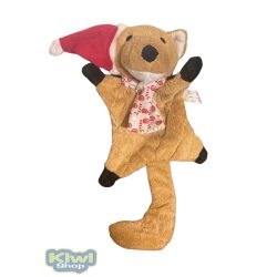 Karácsonyi zörgős-sípolós plüss mókus 42cm