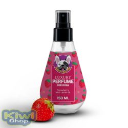   HAPPY BULLDOG STRAWBERRY LUXURY PERFUME - ÁPOLÓ, FRISSÍTŐ, SZAGSEMLEGESÍTŐ PERMET KUTYÁKNAK, 150 ML