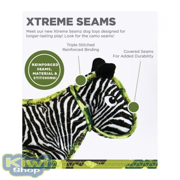Outward Hound Xtreme Seamz (sípoló) Zebra 27cm