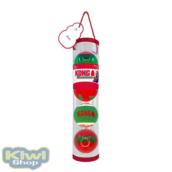 KONG HOLIDAY OCCASIONS BALL 4PCS M