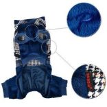 Puppia kezes-lábas hámmal kék szín, S méret, 25cm háthosszra 