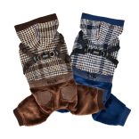 Puppia kezes-lábas hámmal kék szín, S méret, 25cm háthosszra 