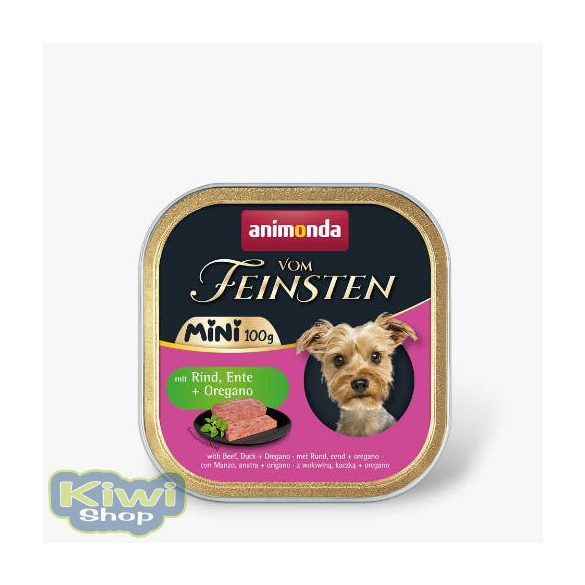 Animonda Vom Feinsten Adult Mini (marha,kacsa,oregáno) alutálkás - felnőtt kutyák részére (100g)