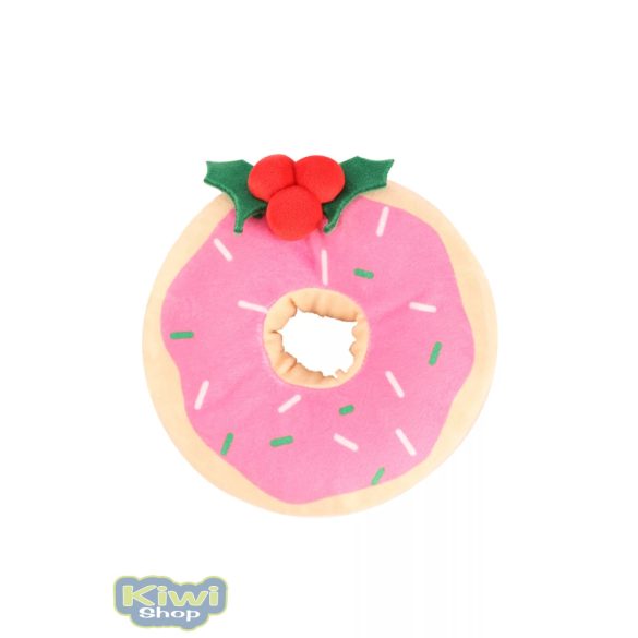 KARÁCSONYI ZÖRGŐS, SÍPOLÓ PLÜSS FÁNKOK 15 CM