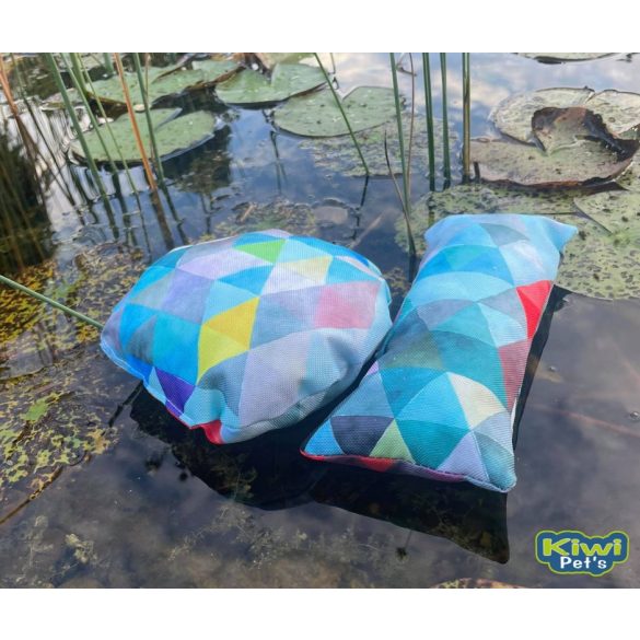 Kiwi Pet's vízen úszó játékok kék geometriai mintás 