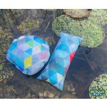 Kiwi Pet's vízen úszó játékok kék geometriai mintás 