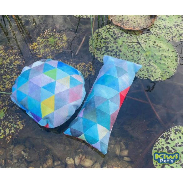 Kiwi Pet's vízen úszó játékok kék geometriai mintás 