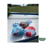 Kiwi Pet's vízen úszó játékok kék geometriai mintás 