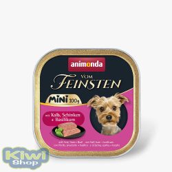   Animonda Vom Feinsten Adult Mini (borjú,sonka,bazsalikom) alutálkás - felnőtt kutyák részére (100g)