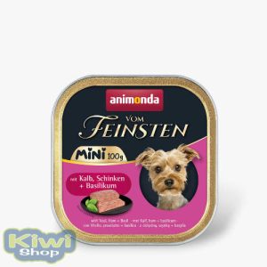 Animonda Vom Feinsten Adult Mini (borjú,sonka,bazsalikom) alutálkás - felnőtt kutyák részére (100g)