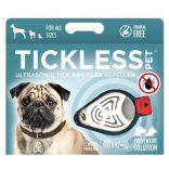Vegyszermentes ultrahangos kullancs- és bolhariasztó medál kutyáknak és macskáknak, TICKLESS - bézs