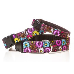 Delight's Dog Design fánk mintás vízálló nyakörv