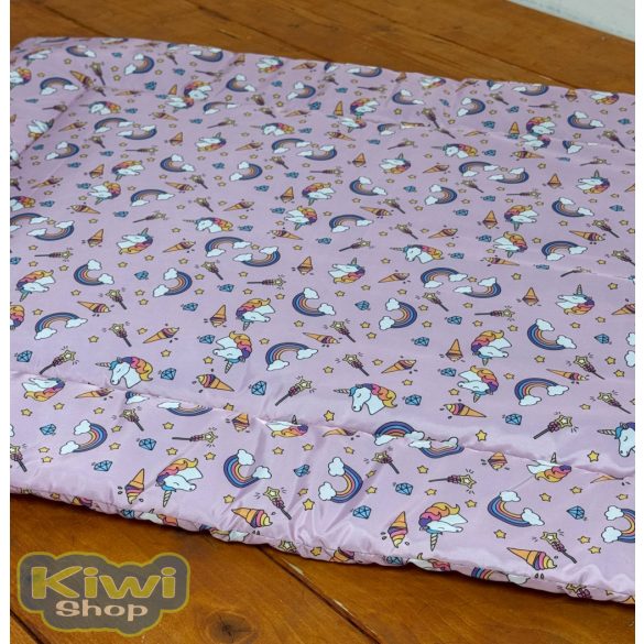 Kiwi Pet's vízlepergetős unikornisos lapfekhely 70x85cm