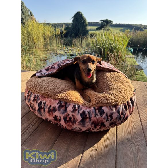 Kiwi Pet's strong bebújós fekhely szálkás tacskós 80cm