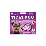 Vegyszermentes ultrahangos kullancs- és bolhariasztó medál kutyáknak és macskáknak, TICKLESS - pink