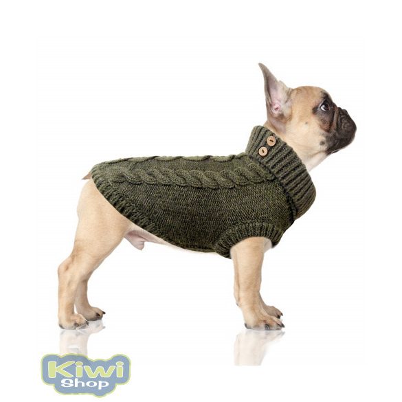 Milk&Pepper Irvin kötött pulóver keki 45-ös