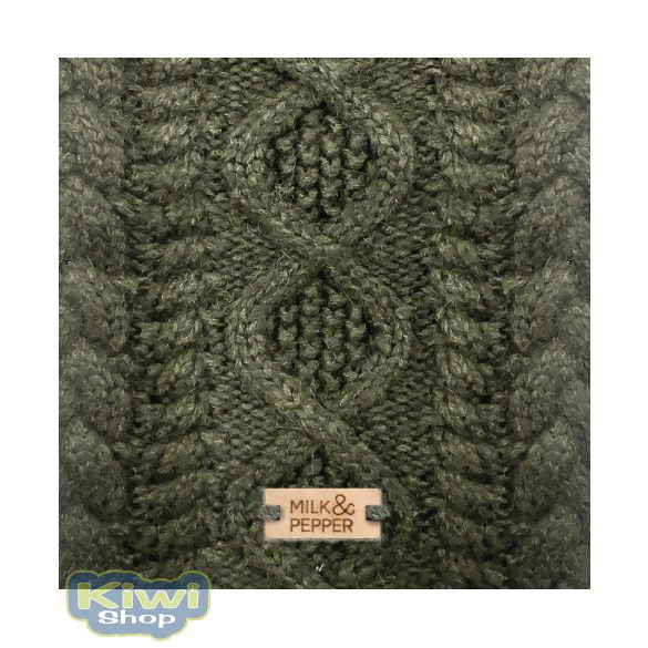 Milk&Pepper Irvin kötött pulóver keki 45-ös