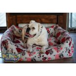 Kiwi Pet's Red dogs nagy méretű kutyafekhely 100x85cm